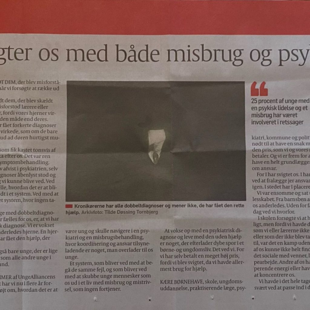 UngeAlliancen Kronik i Politiken marts 2025